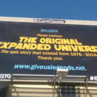 Des fans militent pour le retour de l'univers étendu Star Wars avec une immense affiche
