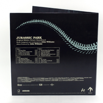 Des vinyles de la B.O de Jurassic Park par Mondo