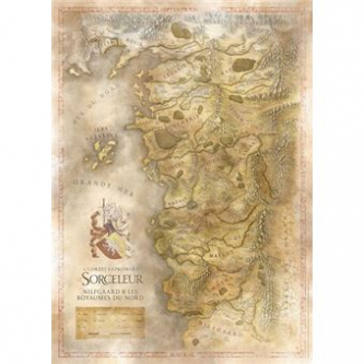 La Cartographie Imaginaire #2 : Le Sorceleur, la carte de l'univers (Bragelonne) : Magnifique cartographie sapkowskienne !
