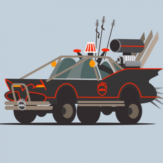 Un artiste transforme des engins cultes en véhicules de Mad Max