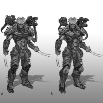 The Predator : une étrange armure née des reshoots se montre en concept art