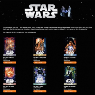 Star Wars débarque sur iTunes