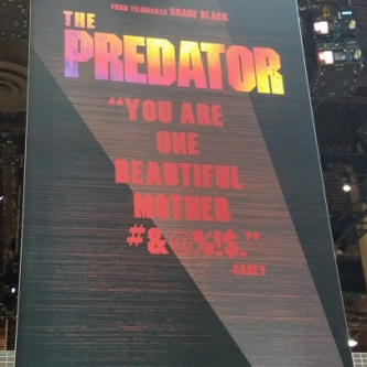 La première affiche de Predator se montre dans les allées de la Licencing Expo