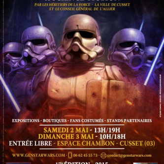 Les 2 et 3 mai prochains, rendez-vous à Generations Star Wars
