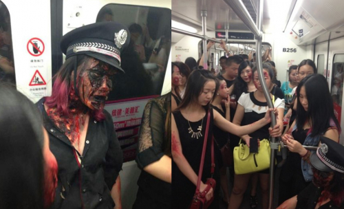 Les zombies ne sont pas les bienvenus dans le métro chinois