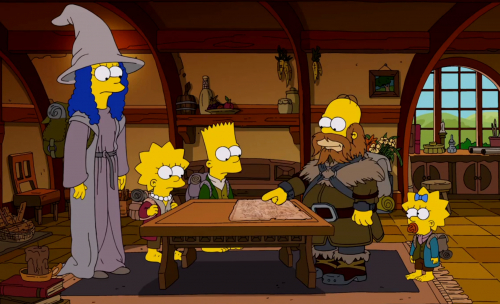 Une intro The Hobbit pour les Simpsons
