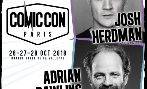 Josh Herdman et Adrian Rawlins, de la saga Harry Potter, seront présents au Comic Con Paris 2018