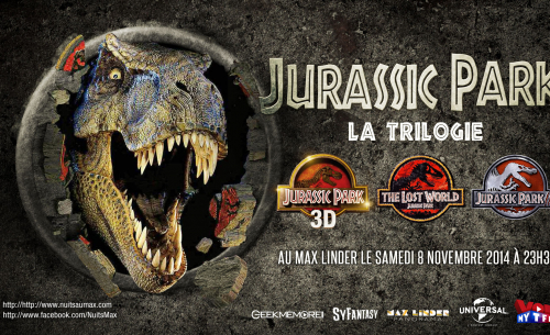 Le Max Linder programme une Nuit Jurassic Park en novembre