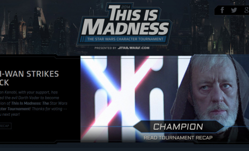 Obi-Wan remporte la compétition Star Wars: This is Madness