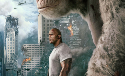 The Rock est aussi menaçant que son gorille géant sur le dernier poster de Rampage