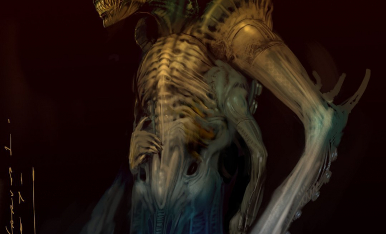 L'artiste Carlos Huante (Prometheus, Covenant) montre son Xénomorphe d'un film Alien avorté
