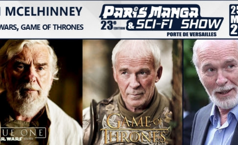 Ian McElhinney et Kerry Ingram (GoT) seront les invités de Paris Manga