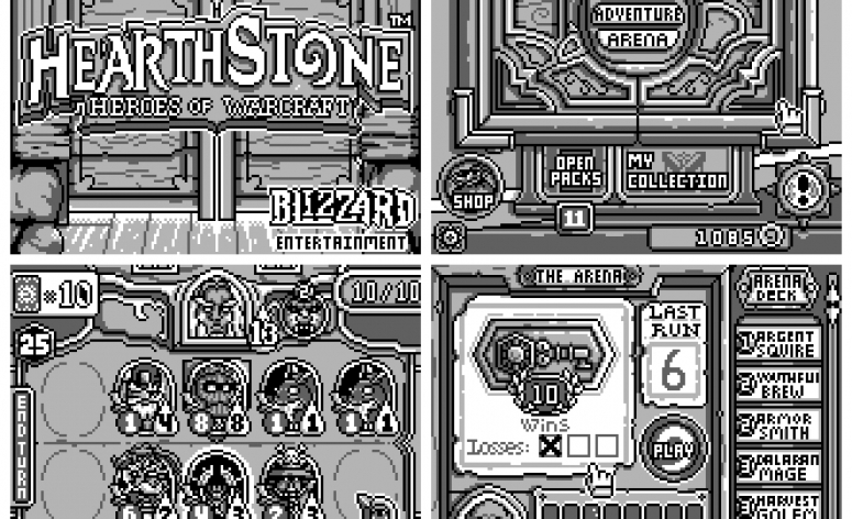 HearthStone en version Game Boy