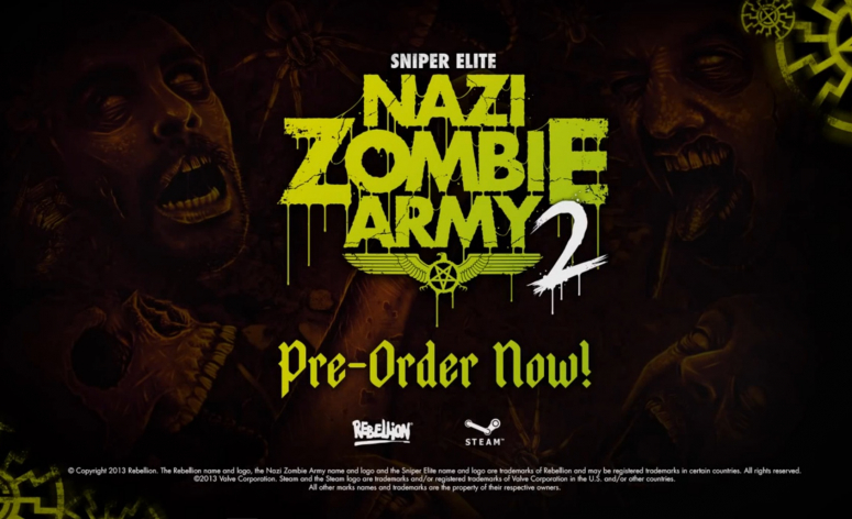 Un teaser vidéo pour Sniper Elite: Nazi Zombie Army 2
